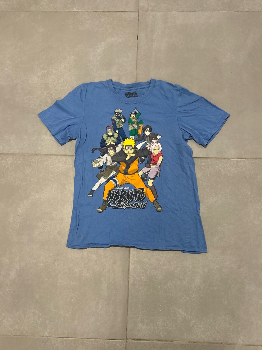 2007 Blue Naruto Shippuden Graphic Tee